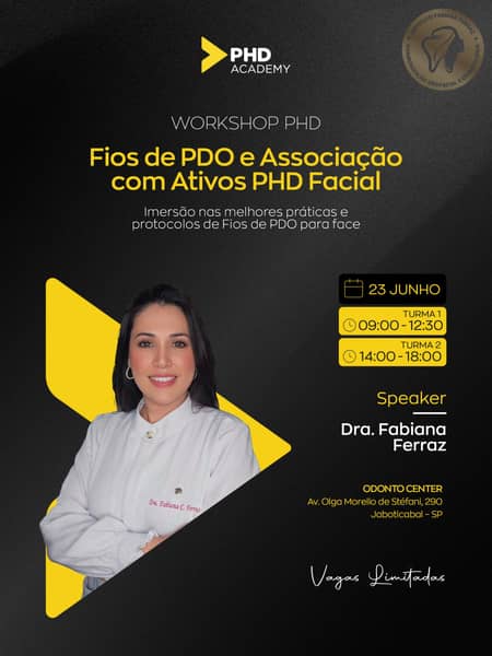 Foto 1 de WorkShop PHD - Dra Fabiana Ferraz - Instituto Fabiana Ferraz - Jaboticabal SP 📅 23 de junho de 2026 📍 Jaboticabal - Instituto Renato Reis